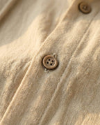 Elias Linen-Blend Hooded Shirt