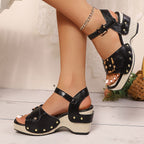 Aveline Wedge Sandals