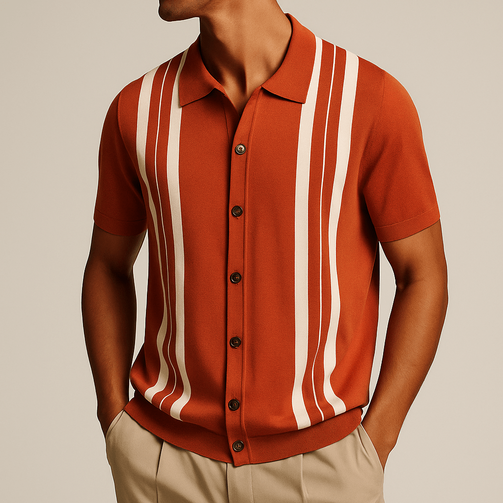 Lauren Haverford - Striped Polo Shirt
