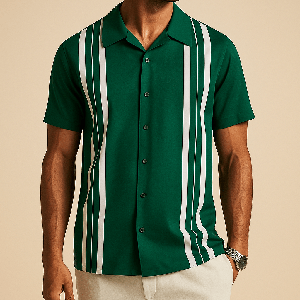 Lauren Haverford - Striped Polo Shirt