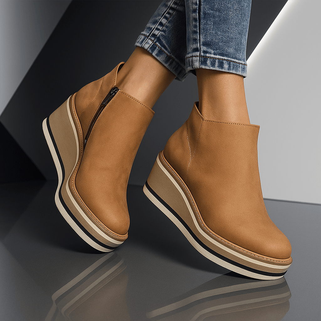 Adele Platform Wedge Boots