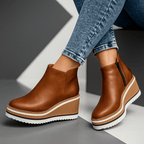 Adele Platform Wedge Boots