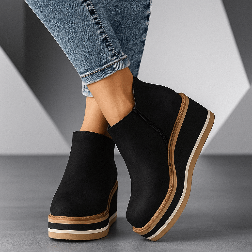 Adele Platform Wedge Boots