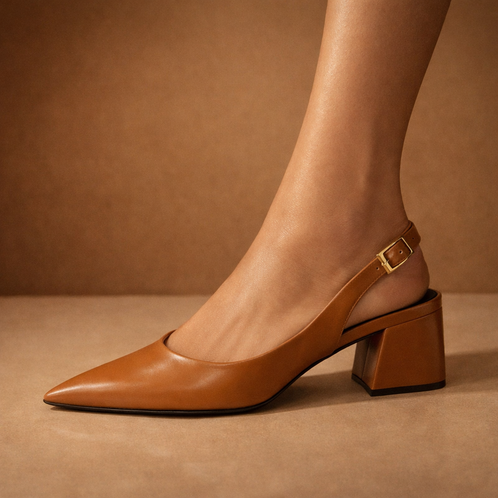 Maribel Pointed Slingback Heels