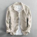 Serge Linen Striped Shirt