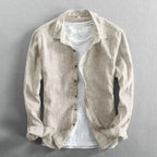 Serge Linen Striped Shirt