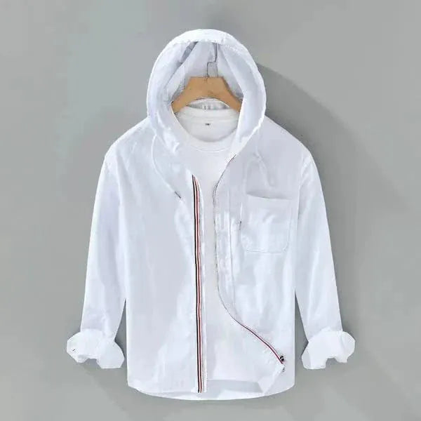 Leandro Linen Hooded Shirt
