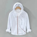 Leandro Linen Hooded Shirt