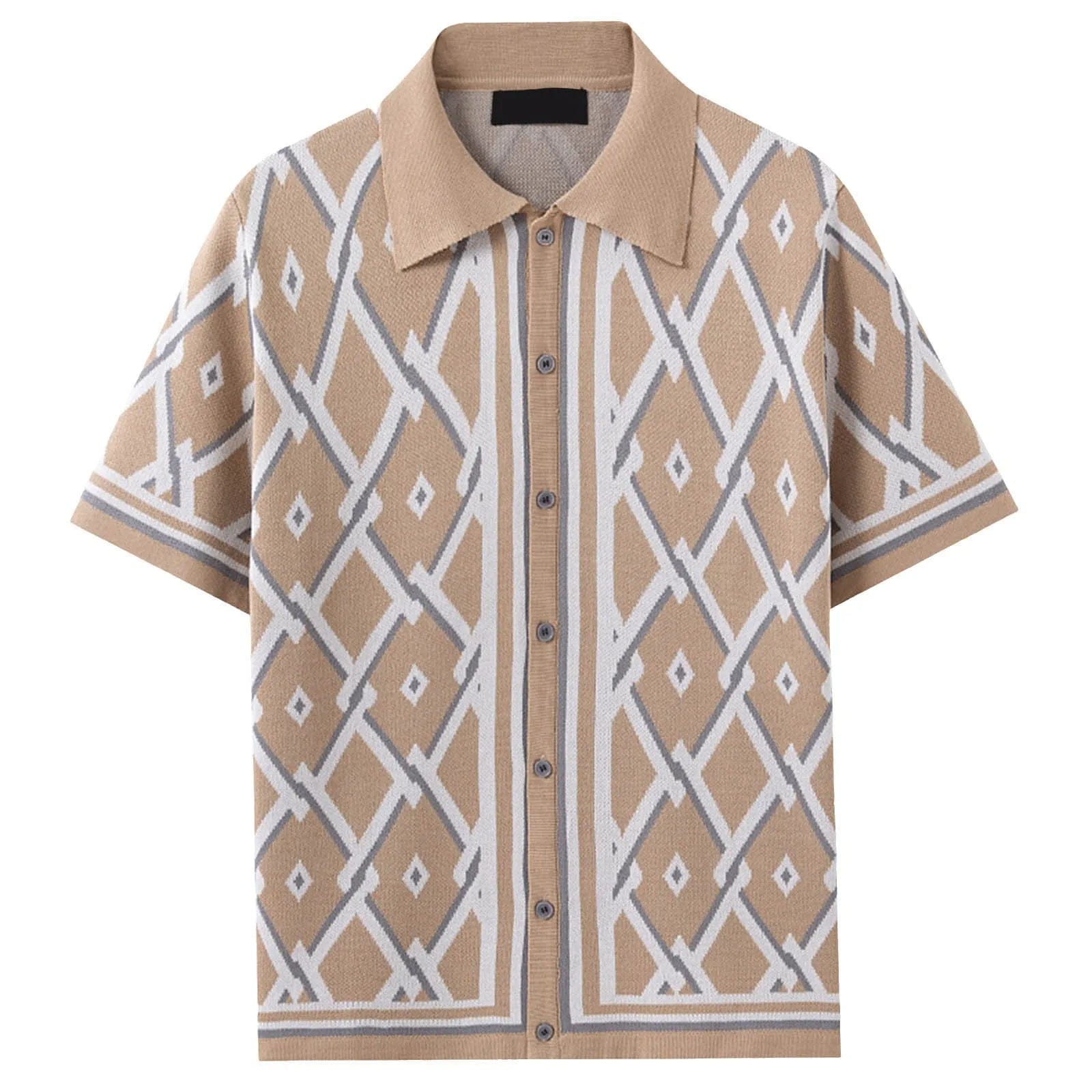Gentry Jacquard Knit Button-Up