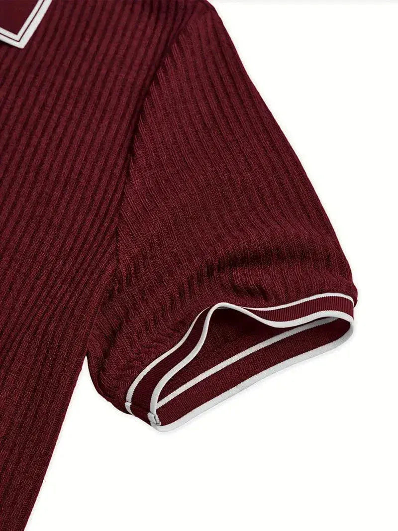 Lauren Ortis - Elegant Short Sleeve Polo Shirt