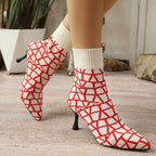 Aria High-Heel Knitted Boots