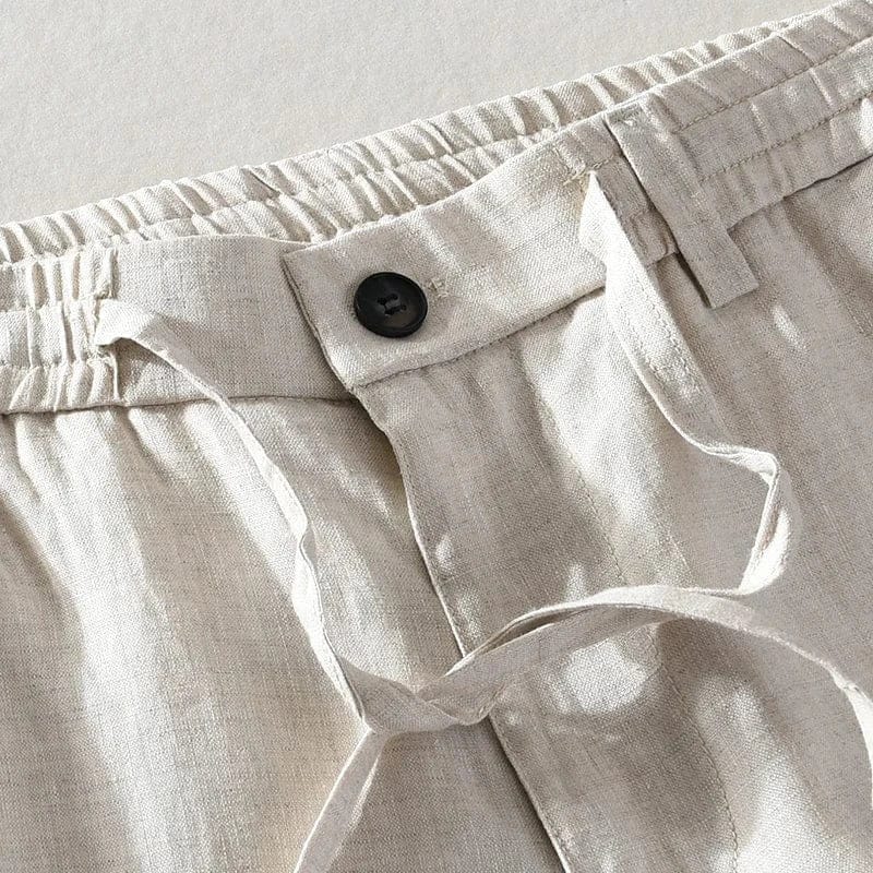 Shoreline Cotton Linen Shorts