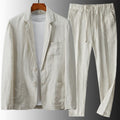 Elio Business Casual Linen Suit 
