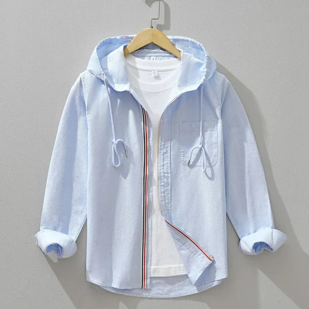 Leandro Linen Hooded Shirt