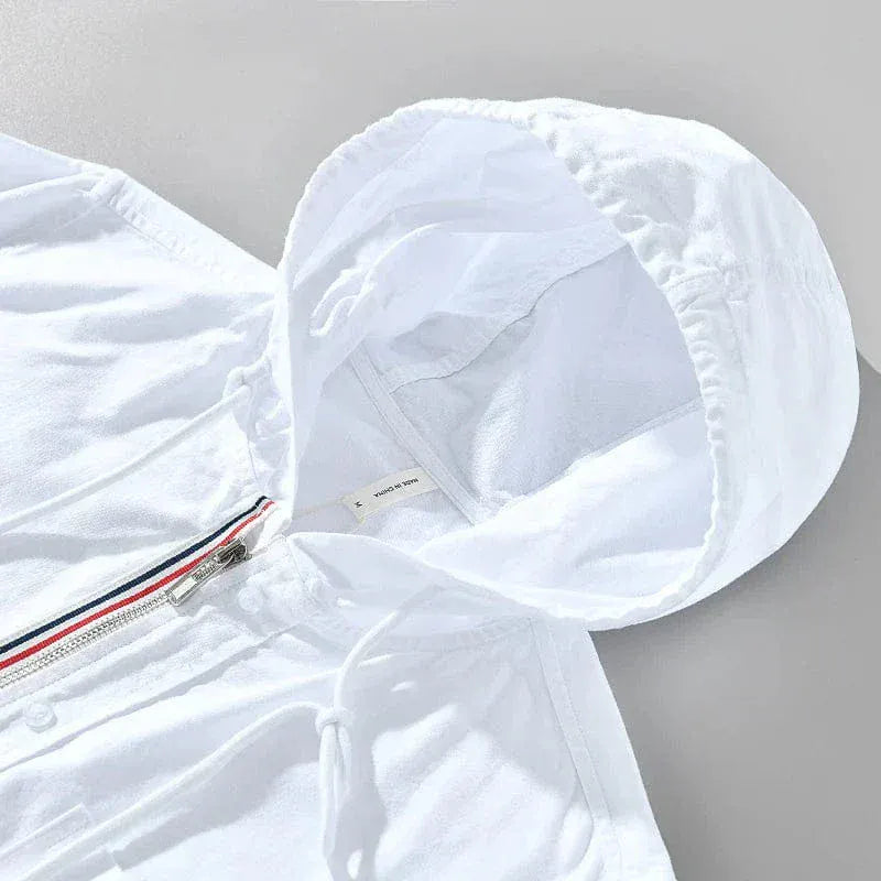 Leandro Linen Hooded Shirt