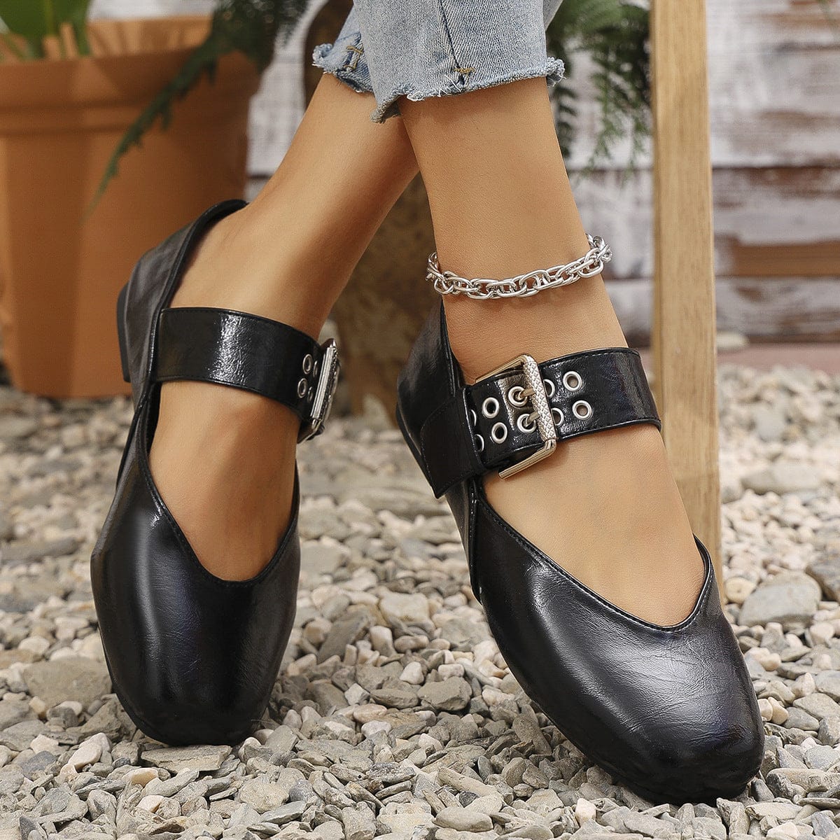 Merlot Mary Jane Flats