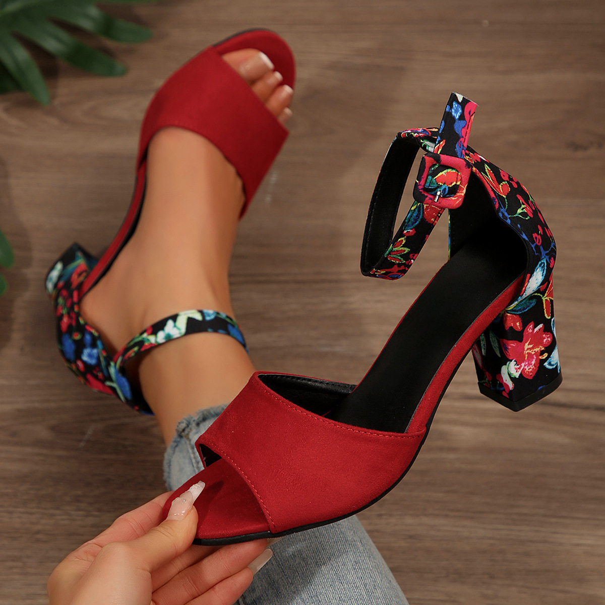 Eden Floral Heels
