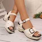 Aveline Wedge Sandals