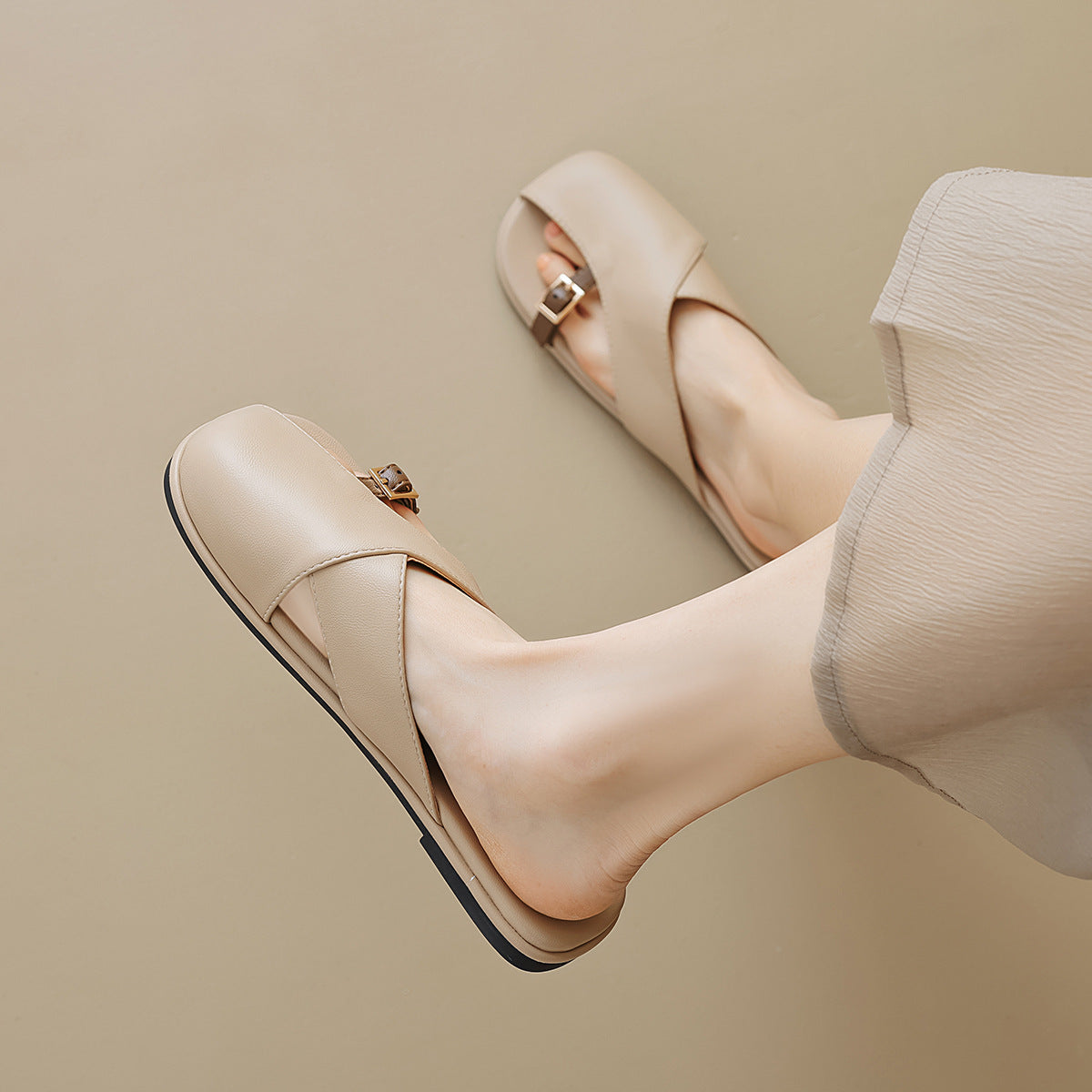 Calise Vegan Leather Sandals