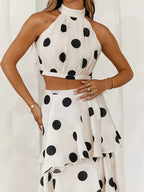 Liana Polka Dot Two-Piece Set
