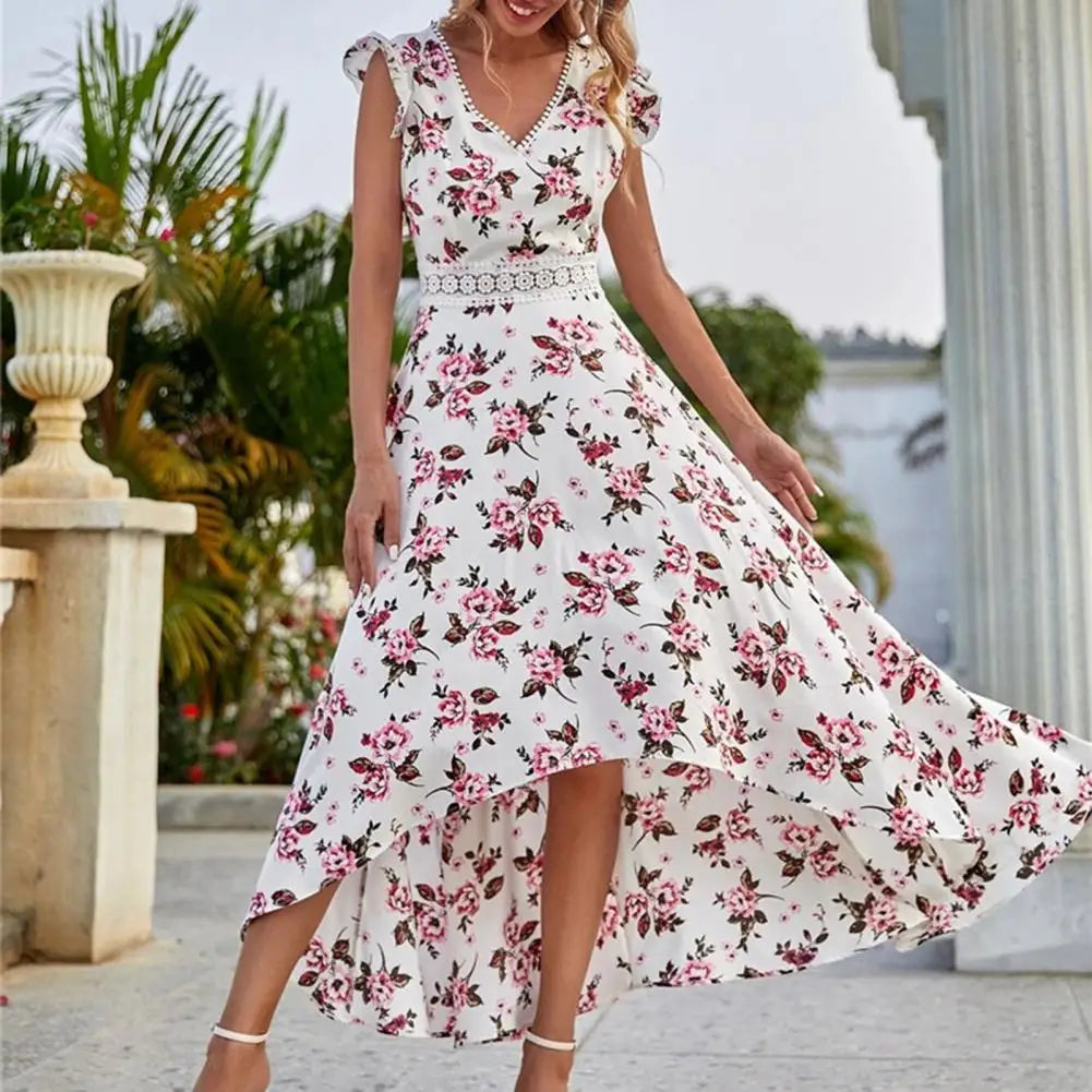 Amara Bloom Wrap Mini Dress