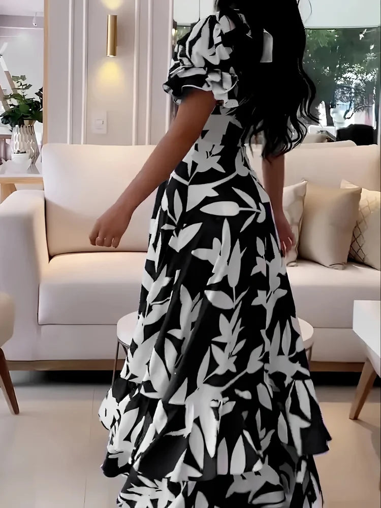 Camille Elegant Printed Maxi Dress