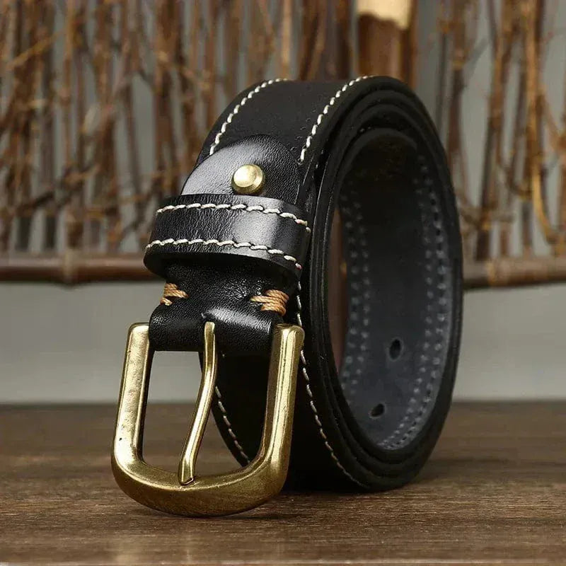 Drewland Stitched Leather Belt