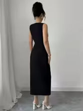 Clara Chic Bow Vest Dress