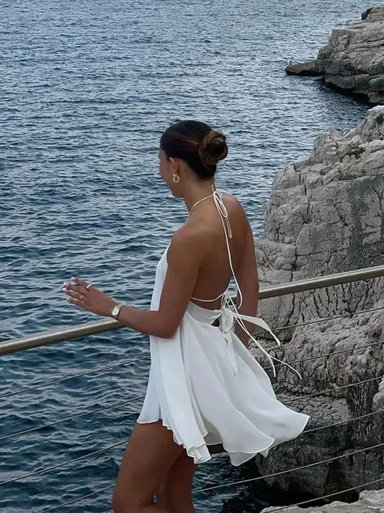 Amaya Backless Halter Dress