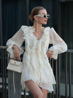 Colette Elegant Chiffon Mini Dress