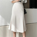 Clara Chic Fishtail Midi Skirt