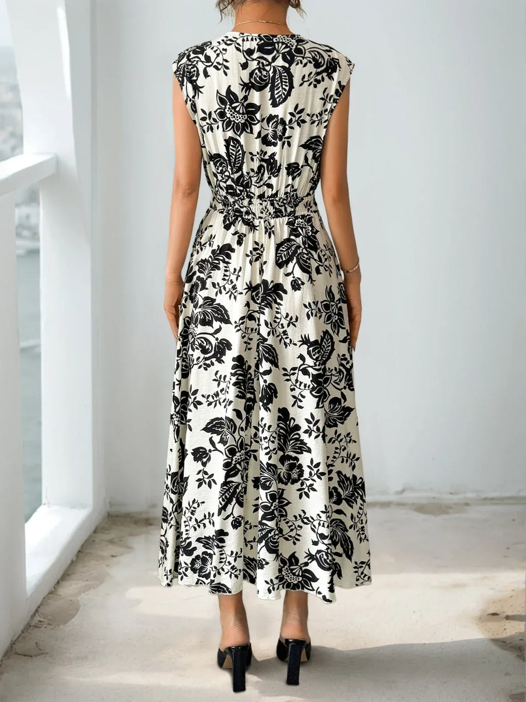 Diana Rosewood Midi Dress