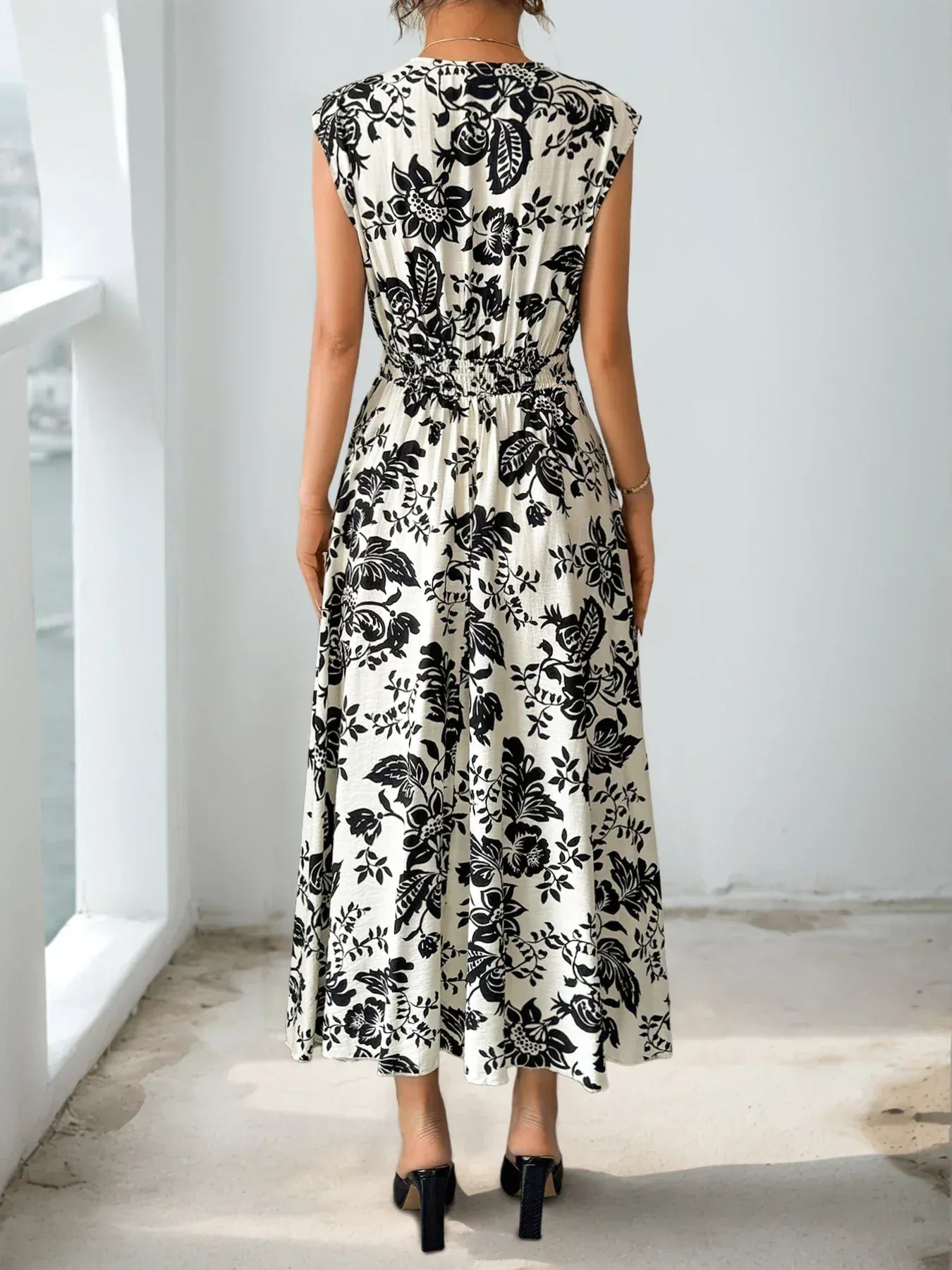 Diana Rosewood Midi Dress