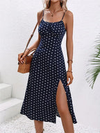 Eliza Polka Dot Midi Dress