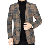 Plaid Luxury Blazer Jacket