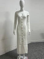 Maris V-Neck Patchwork Maxi