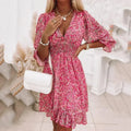 Lila Petal Breeze Midi Dress