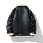 Claus Fleece Leather  Jackets