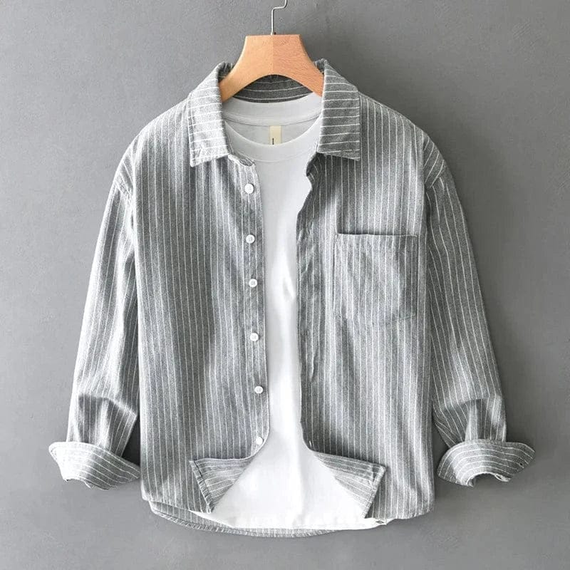 Andrew Ellis 100% Cotton Striped Shirt