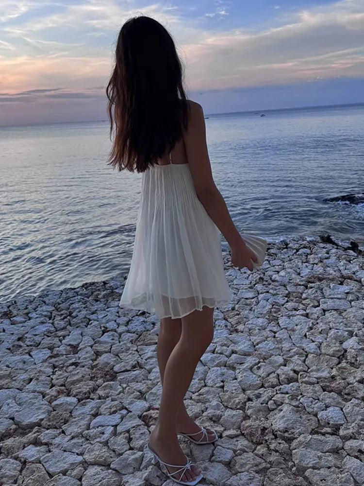 Tahlia Floral Lace-Up Mini Dress