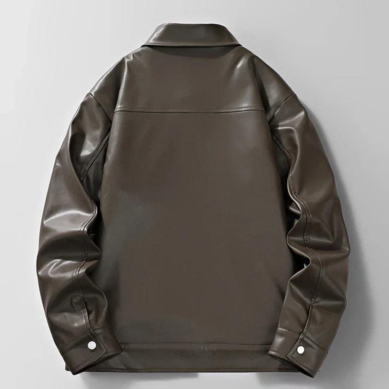 Crispin Leather Zip Jacket