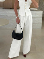 Isla Sleeveless Blazer Pant Set