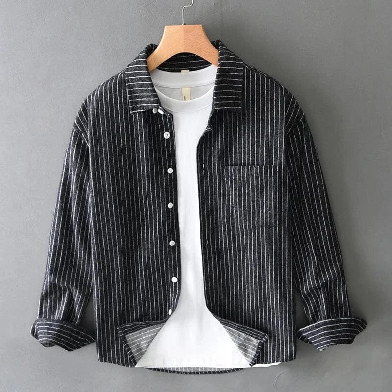 Andrew Ellis 100% Cotton Striped Shirt