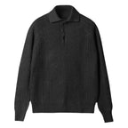 Classic Italian Knitted Polo Sweatshirt