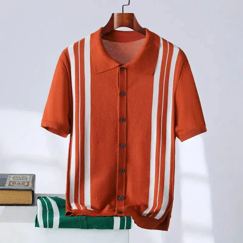 Lauren Haverford - Striped Polo Shirt