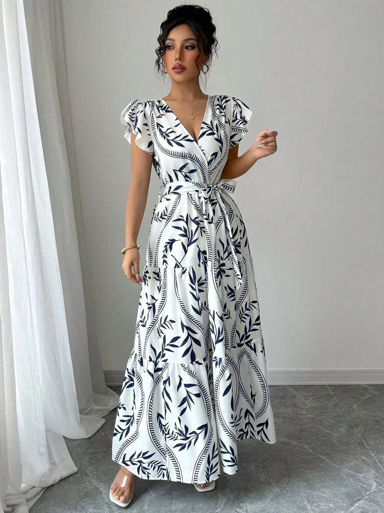 Sophie Elegant Printed Dress