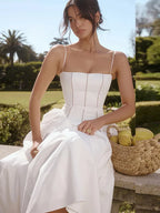 Alina Elegant Hollow Out Maxi Dress