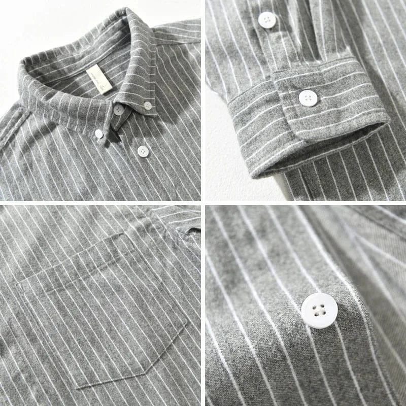 Andrew Ellis 100% Cotton Striped Shirt