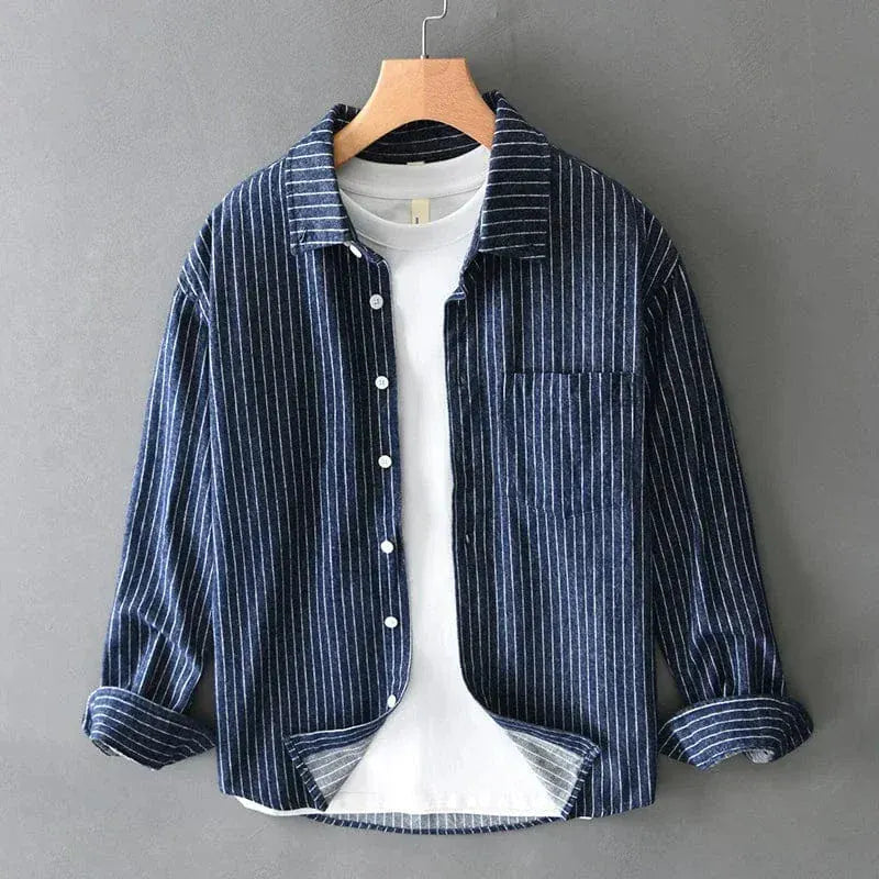 Andrew Ellis 100% Cotton Striped Shirt