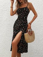 Eliza Polka Dot Midi Dress